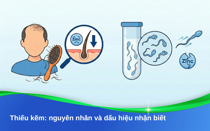 Thiếu kẽm: nguyên nhân, dấu hiệu nhận biết và thiếu kẽm ăn gì để cải thiện hiệu quả